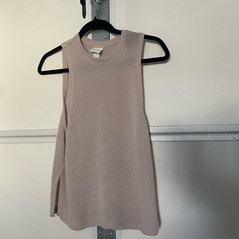 H&M Cream Sleeveless Tank Top